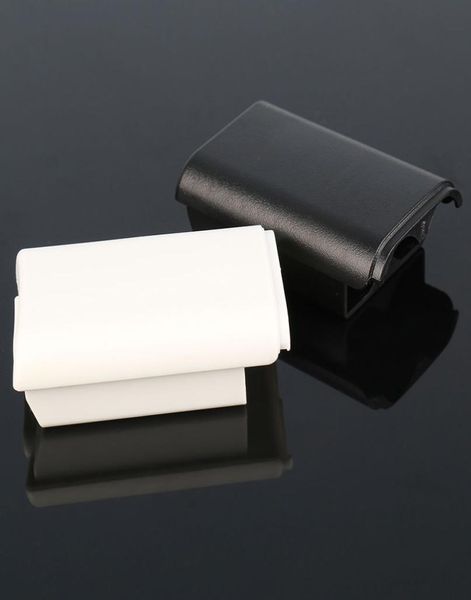 Kit de compartiment de boîtier de protection de coque arrière de bloc de batterie blanc noir pour support de piles de contrôleur Xbox 360 de haute qualité FAST S5956464
