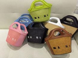 Kleine 9 kleuren Mode lichte luxe cross-body tas ontwerper Marn geweven handtas voor vrouwen marnis michafl kops BGM