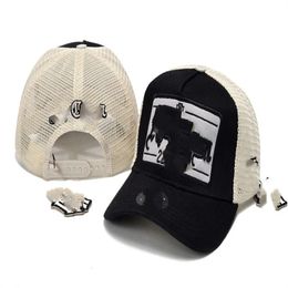 Blanc Black Fashion Coton Bucket Hat Baseball Cap de base Caps Caps Chapeaux Hommes Womans broderie ajusté