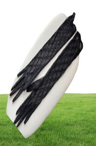 Blanc noir long Short Size Glants en tulle Designer Ladies Lettres Imprimé Broidered Lace Driving mittens for Women Is Fashion Thin1759364