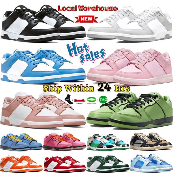 White Black Panda Local Warehouse Low Running Shops Fog Rose Whisper Pink Unc UNC MENA VERDE DIGITAL Pink Pink Chunky Designer Sneakers para mujer Sports Sports Womens Sports