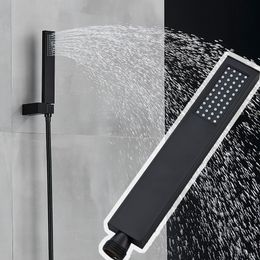 Blanc Black Down Faucet Body pulvérisateur Tête Mur de bain Moux de douche de salle de bain Tap de salle de bain Colonne de douche de salle de bain jets de massage spa