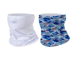 Witte blanco bandanamasker Multifunctionele neksjaal Magische tulband Warmte-overdracht afdrukken Ondersteuning sublimatie hoofdband Bandana's Scar4439458