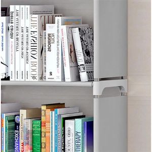 Bibliothèque blanche Librero Salle Storage Rackage Rack Table Crack Shelves Organicers Bureau Children's Biblics Bookshelf Meubles Iron