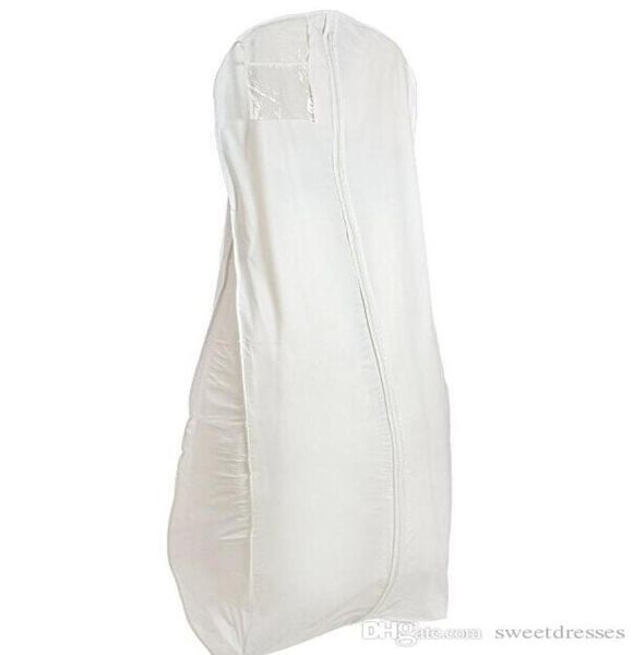 Sac de vêtements de poussière de robe de mariée blanc respirant pour promevningpartymother sacs accessoires de mariage Nouveau arrivée6531141