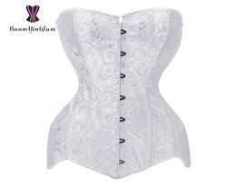 CORSELET DE BRIDAL BLANC OBRESSET KORSET SEXY SEXY FULL CORPS SHAPER XS TO 6XL SPIRAL ACIER ANNEED Long Torse Shapewear Corset 942 Y111990232091875