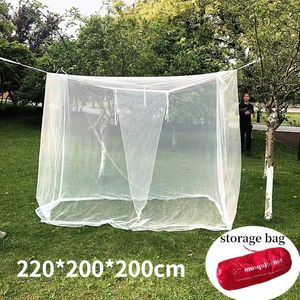 Mosquitera blanca para acampar, tienda repelente de viajes, tienda de insectos para interior y exterior, dosel de poste de 4 esquinas, cama colgante con bolsa de almacenamiento 240320