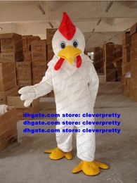 Poulet blanc Chook coq poussin mascotte Costume adulte personnage de dessin animé tenue Costume Film thème grand magasin CX4036