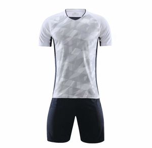 witte kinderen kinderen voetbal jersey set mannen volwassen voetbal kits uniformen aangepaste futbol training shirts kort pak