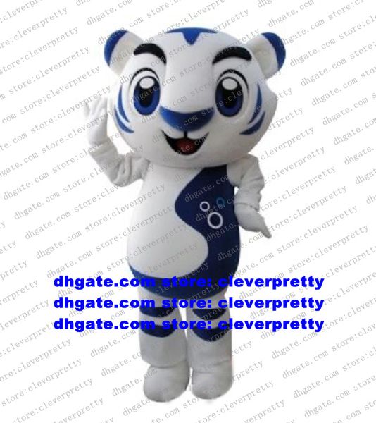 Disfraz de mascota White Christmas Baise Bear Tiger Tigerkin, personaje de dibujos animados para adultos, promoción de marca, fiesta de Año Nuevo zx1465