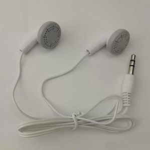 Auriculares blancos clásicos buenos desechables, baratos, blancos, de bajo costo, para teatro, museo, escuela, biblioteca, hospital, regalo, 500 unids/lote