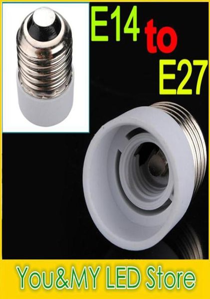Convertidor de adaptador de lámpara de color blanco convertidor base E14 a E27 o E27 a E14 para bombillas LED LED Bombas de tornillo Base6287598