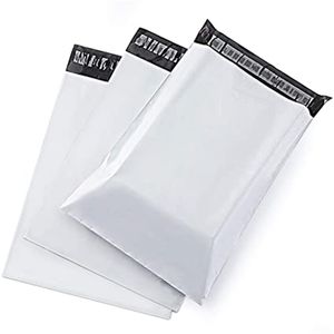White Courier Bag Express Envelope Storage Bags Mail Bag Mailing Bags Self Adhesive Seal Plastic Packaging Pouch 50pcs/Lots
