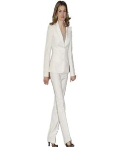Wit design Bussiness Formele elegante vrouwen Pak Set Blazers Pants Office Pakken dames broekpakken 3638731