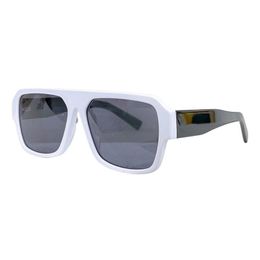 Lunettes de soleil de créateur blanches pour femmes hommes style d'été anti-ultraviolet rétro plaque plein cadre ombre lunettes de mode avec boîte 56-16-140mm gafas para el sol de mujer