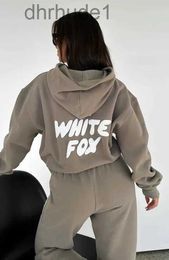 Witte ontwerper Tracksuit Fox Hoodie Sets Twee 2 -delige set Women Mens Clothing Sporty lange mouwen pullover Hooded Tracksuits Spring Herfst Winter Smart 444 4FL4