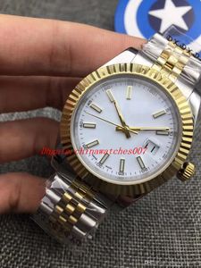 Montre à cadran blanc 41 mm en acier inoxydable 18 carats DateJust 126333 Montres mécaniques automatiques pour hommes