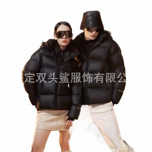 Pato blanco abajo chaqueta hombres mujeres impermeable mullido invierno marca de lujo abajo chaquetas abrigos acolchados cálido grueso parkas streetwear q2hh #