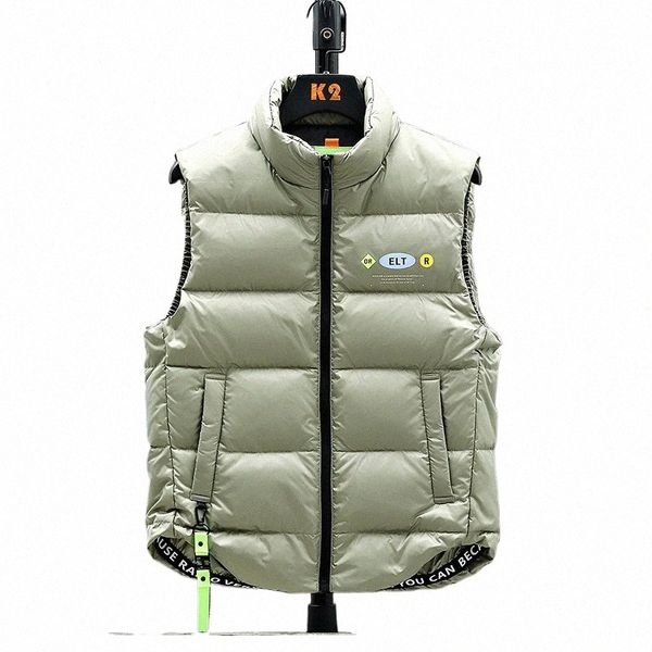 Veste en duvet de canard blanc pour hommes, nouveau printemps et automne, manteau m ajusté coréen, gilet fi pour adolescents 57Fx #