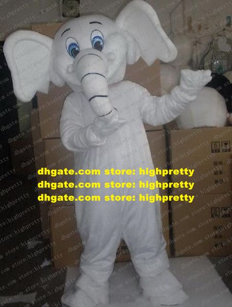 Elefante blanco Elefish mascota disfraz adulto personaje de dibujos animados traje centro comercial imagen corporativa película zz7896