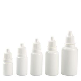 Blanco vacío 5 ml 10ml 20ml 30 ml de cuidado ocular cuentagotas muestra PE Sprezable Ojos de caída de botellas recargables JL1900