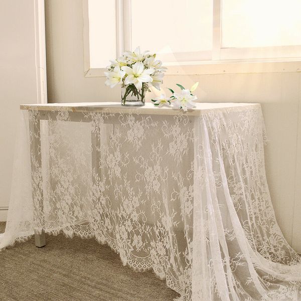 Tipe de table vintage européenne blanche maison dentelle décorative textile canapé-salle à manger couverture de table de marine de mariage hôtel à la maison décor