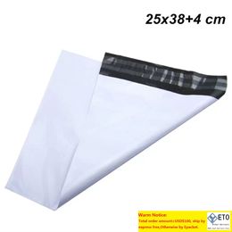 White Express Shipping Postal Zelfseale Mailer Envelop Pouch Adhesive Post Courier Mailing Plastic Poly Mail Pouch