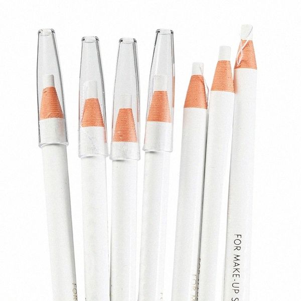 Crayon à sourcils blanc Maquillage permanent Microblading Lip Design Eye Positiing Tattoo Pen Crayon Outils Marker Liner étanche 49Z0 #