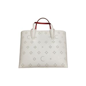 Sacs de fleurs de fleurs blanc sacs concepteur rivet sac à fond rouge sacs à main de grande capacité sac à main épaule multicolaire