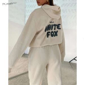 White Foox Designer Tracksuit Fox Sweat à sweat à sweat à manches à manches longues à manches à manches à manches à capuche