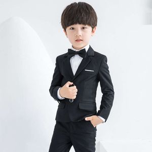 Blanc pour le baptême Enfants Suisse de mariage formel Fleur Boys Blazer Tuxedo Robe Costume Kid Kid M mantel Pant