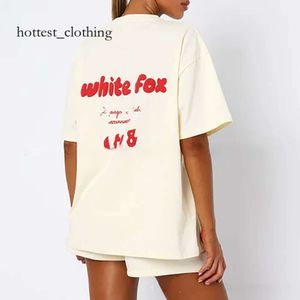 Camisa de zorros blancos Mujeres Mujeres Camiseta de diseñador de lujo Camiseta de mangas cortas de la calle High Street Blusa de moda de las parejas de pistas TEE 3090