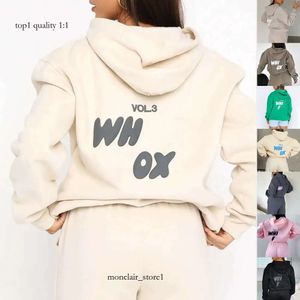 Diseñador White Foxx White Women Situits Two Pieces Setsuit Pantalones de sudadera con capucha femenina de otoño con sudadera Damas Juques Mujeres 973 White Foxs Holdie0 912