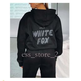 White Foxx Hoodie 24SS Top Quality WF Hoodies Designer For Women Men Set Femme Deux femmes 2 pièces Vêtements Sporty Pullover Tracksuit Off Whiteshoes HoodiesSuit 545