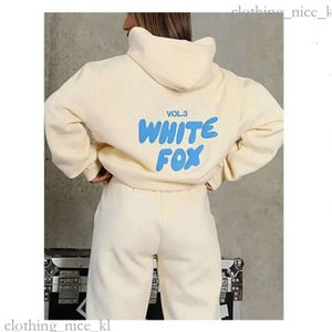 Witte Foxx Hoodie White Mens Hoodies Sweatshirts Designer Tracksuit sets Twee 2 -delige dameshoenskleding Set Sporty lange mouwen pullover Hooded 99