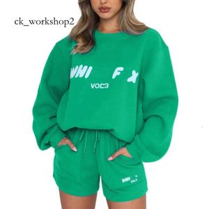 Witte Foxx Hoodies Top Kwaliteit Tracksuit shorts Lange mouwen Witte Foxx Set Two 2-Piece Dames Coture Whitefox Tracksuit Women Hoodie S-XXL Blue White Green 387