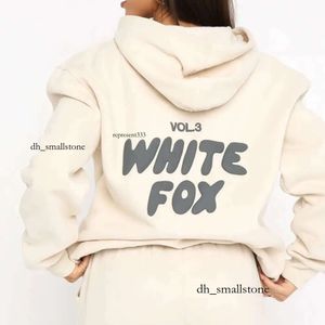 White Foxx Set Hoodie Dames Witte Foxx Hoodie Designer Tracksuit Sets Dames Kleding Kledingset Sporty lange mouwen pullover Hooded Tracksu