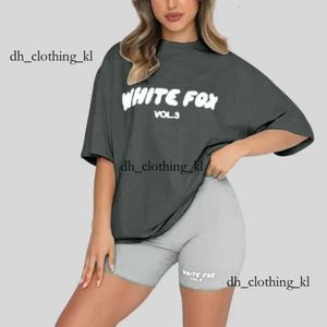White Foxx T-shirt Top Designer T-shirt Sweat-shirt Top Quality Quality White Foxx Tshing Tshirt Cotton Casual Harajuku Tees Femme Shorts Slim Fit Hip Hop 658