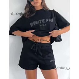 Camiseta White Foxx Track Singruit Tirador de diseñadores Harajuku Fashion Fashion Sports and Leisure Camiseta White Foxx Sweinshirt Top Sweats Shorts Sets 288