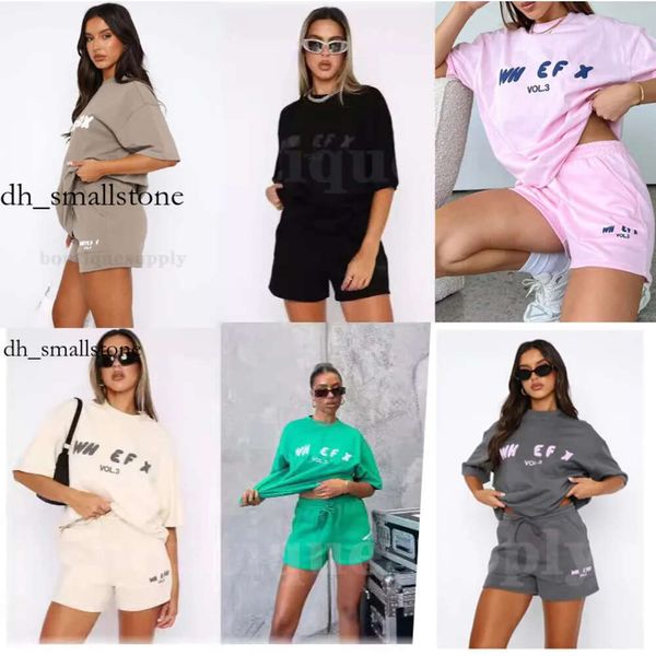 White Foxx Tshirt Designer Women THISH Mujer Mujer fuera de chándal impreso Letras en inglés Camiseta Una nueva elegante ropa deportiva Mens Camisetas Conjunto de pantalones cortos de dos piezas