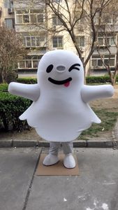 Disfraz de mascota fantasma blanco, disfraz de fantasía personalizado, kit de anime, disfraz de Carnaval con tema de mascota 41135