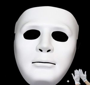 Halloween Christmas Festival Mascarade JabbaWockeeZ dance Party hip-hop Décoration Ornements Robe accessoires Blanc fantôme Masque gants ensemble