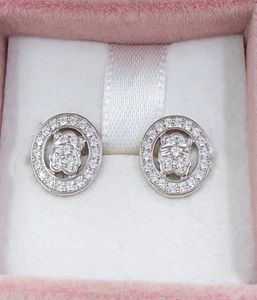 Witgouden diamanten oorbellen Studbeer sieraden 925 Sterling past in Europese sieradenstijl cadeau Andy Jewel 5110230006384580