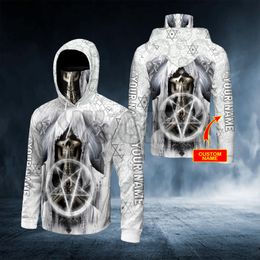 White Grim Reaper bidden voor de Death3d Gedrukte hoodies Harajuku Fashion Sweatshirt Vrouwen mannen Casual pullover hoodie masker warm 220712