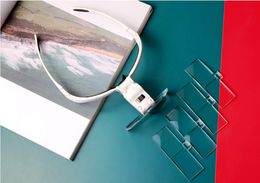 Loupe de lunettes portative HD blanche, support et bandeau interchangeables, loupe 9892BP