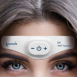 Witte Hoofd Massager Batterij Tens Insomnia Slaap Instrument Microcurrent Slaapgel voor depressie Migraine Biologische Klokverordening