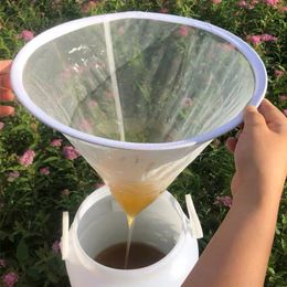 White Honey Filter Screen Garden Supplies Nylon Cone Honey Fiber Net Layer Purifier Beekeeping Equipment Bee Tools 1223457