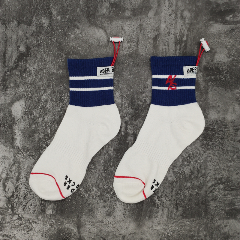 Weiß auf Lager Socken Frauen Männer Unisex Baumwolle Basketball-Socken