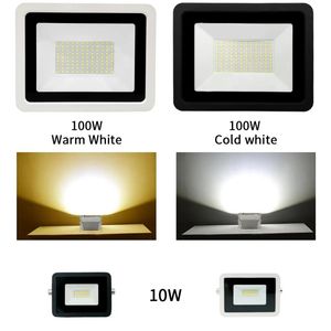 Witte Led-schijnwerper 10W 20W 30W 50W 100W IP66 Waterdichte Outdoor Tuin Projector verlichting Spotlight Muur Schijnwerpers