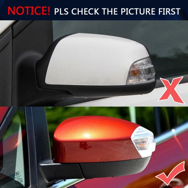 LED blanche avant sous latéral des lumières de flaque du rétroviseur pour Ford S-MAX 2015-2020 C-MAX KUGA C394 2008-2012 Dynamic Turn Signal Light